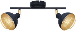 Italux SPL-27357-2-BK-GD mennyezeti spotlámpa Savio | 2x40W E14