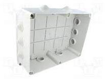 ABB Kötődoboz falonkívüli műanyag 310mm x 240mm 110mm szürke teli fedél-fedél IP55 System Pro E ABB - 1SL0828A00