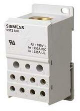 Siemens Sorkapocs elosztóblokk 1P 35…120mm2/2x2, 5. . . 25+5x2, 5. . . 16+4x2, 5…10mm2 250A SENTRON SIEMENS - 5ST2508