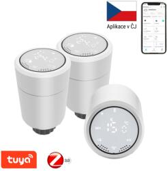 Immax NEO 07732A 3x termosztátfej készlet Smart 2xAA - ZigBee 3.0, fehér