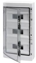 GEWISS Kiselosztó 2xPE/N UV-álló DC1000V 3x 12M falonkívüli szürke IP65 átlátszó kivágott 40CDK GEWISS - GW40105BD