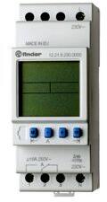 FINDER Kapcsolóóra digitális 1-csatorna napi heti váltó 16A 2TE 12.21. 8.230. 0000 FINDER - 122182300000