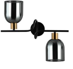 Italux WL-66892-2A-BK-SG Servio E14