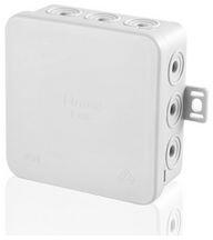 F-TRONIC Kötődoboz falonkívüli 75mmx 75mmx 40mm szürke műanyag IP54 12 kábel/cső E125 F-TRONIC - 7340139