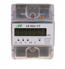 F&F Sorolható fogyasztásmérő 3F LCD MID impulzusadós 6A áramváltós 230V LE-02d CT F&F Filipowski - LE-02D CT