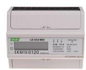 F&F Sorolható fogyasztásmérő 3F LCD MID impulzusadós 100A direkt elektronikus LE-03d F&F Filipowski