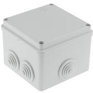 ABB Kötődoboz falonkívüli műanyag 100mm x 100mm 80mm szürke teli fedél-fedél IP55 System Pro E ABB - M008210000