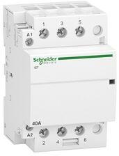 Schneider Installációs kontaktor sorolható 40A 400V AC 3-z 220-240V AC-műk 3mod Acti9 iCT Schneider - A9C20843