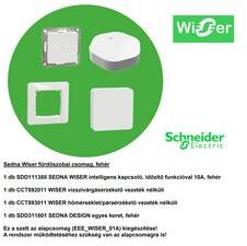 Schneider SednaWiser fürdőszobai csomag betét közp. fedéllel fehér 10A elektronikus süllyesztett Schneider - EEE_WISER_03F