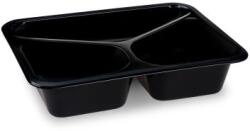 WIMEX Menütál (PP) Reware Lunch újrafelhasználható 3 részes fekete 227 x 178 x 49 mm [20 db]