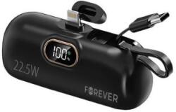 Forever Powerbank Forever MTB-100 5000mAh 22, 5W villámfekete GSM182133