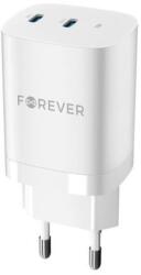 Forever Gyorstöltő a hálózathoz Forever TC-05-35CC GaN PD 2x USB-C 35W fehér GSM171398