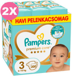 Pampers Premium Care 3-as pelenka, 6-10 kg, 2x200 db - 2 HAVI pelenkacsomag