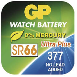 GP Batteries Alkáli gombelem, SR66, 1, 55V, GP, buborékcsomagolás, 10-es csomag, Ultra plus