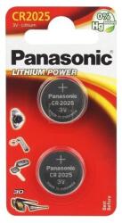 Panasonic lítium gombelem (2 db, 3V, CR2025) (CR-2025EL/2B)