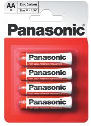 Panasonic Red Zinc cink-mangán elem (4 db, 1.5V, AA) (R6RZ/4BP)