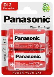 Panasonic tartós elem (d/góliát, r20, 1.5v, cink-mangán) 2db / csomag (R20RZ-2BP) - rufusz