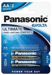 Panasonic evolta szupertartós elem (aa, r6ege, 1.5v, alkáli) 2db / csomag (LR6EGE-2BP) - rufusz
