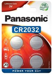 Panasonic CR2032 lítium gombelem (4 db / csomag) (CR-2032EL/4B)