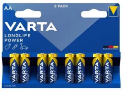 VARTA longlife power tartós elem (aa, lr06, 1.5v, lítium) 8db/csomag (4906121418)