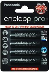 Panasonic Eneloop Pro ceruza akkumulátor (4 db, 2500mAh, Ni-MH, AA) (BK-3HCDE/4BE)