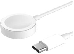 Gigapack Apple Watch Series SE 44mm töltőkábel type-c (mágneses, gyorstöltés támogatás, 100cm) fehér (GP-124555)