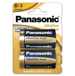 Panasonic tartós elem (lr20, 1.5v, alkáli) 2db /csomag (LR20APB-2BP) - rufusz