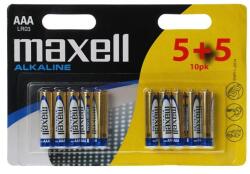 Maxell AAA alkáli elem (10db) (790254.00.CN)
