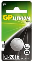 GP Batteries CR2016 Lithium gombelem (5db/csomag) (GPCR2016-BL5)