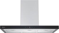 Tesla Hota decorativa Tesla DC900AXB, T-shape, 90cm1 motor DC 75W, 630m3/h, display LED, inox/sticla (DC900AXB) - emida Hota