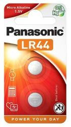 Panasonic LR44 alkáli gombelem (2 db / csomag) (LR44EL/2B)