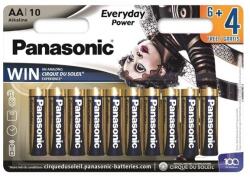 Panasonic everyday power szupertartós elem (aa, lr6eps, 1.5v, alkáli) 10db /csomag (LR6EPS/10BW 6+4F) - rufusz