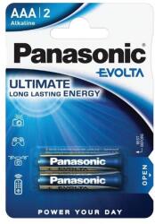 Panasonic evolta szupertartós elem (aaa, lr03ege, 1.5v, alkáli) 2db / csomag (LR03EGE-2BP) - rufusz