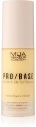 MUA Makeup Academy PRO/BASE Banana Brightening ragyogást adó primer 30 ml