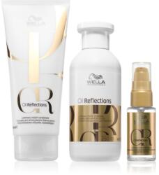 Wella Oil Reflections Set takarékos kiszerelés a fénylő és selymes hajért 3 db