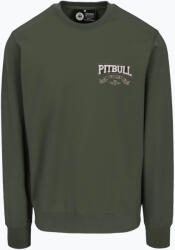 Pitbull West Coast Férfi Pitbull Troublemaker Crewneck Sweatshirt régi zöld
