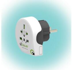 Q2 power Utazóadapter, "World to Europe