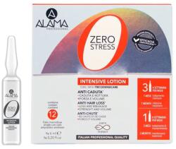 ALAMA - Fiole intensive anti-caderea parului ALAMA, ZERO STRESS, 12X6 ML