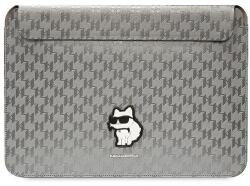 KARL LAGERFELD KLCS14SAKHPCG Saffiano Monogram Choupette 14" Laptoptok Ezüst