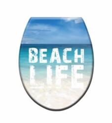 Styron MDF WC ülőke, színes, Beach Life - mintás STY-550-101 (STY-550-101)