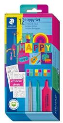STAEDTLER Írószer készlet, ajándék matricákkal, STAEDTLER® "Happy set 61 SC1 (TS61SC1HA) - tutitinta