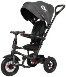 Qplay Gyerek háromkerekű tricikli vezetőrúddal Qplay Rito Rubber fekete