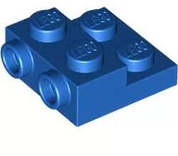 LEGO® 4304c7 - LEGO kék lap 2 x 2 x 2/3 méretű, 2 bütyökkel az oldalán, üreges aljjal (4304c7)
