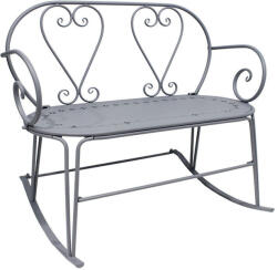  Francia stílusú, kovácsoltvas két személyes hinta pad, 103 cm