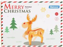 Robotime Puzzle 3D din lemn Robo Time din 12 de piese - Reindeer (CH103)