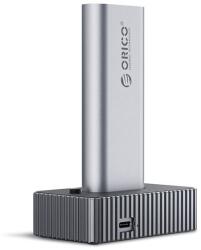ORICO M. 2 SSD Dokkoló - IT18C3-GY (M. 2 NVMe -> USB-A/C, Max. : 8 TB, Max. : 10Gbps, szürke) (ORICO-IT18C3-GY-BP) - pepita