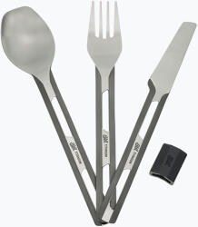 Esbit Tacâmuri Esbit 3-Pcs Titanium Cutlery-Set W/ Silicon Sleeve And Pocket