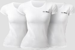 GymBeam Women‘s Basic T-Shirt 3pack White - GymBeam M - 3pack