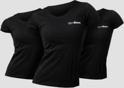 GymBeam Women‘s Basic T-Shirt 3pack Black - GymBeam XL - 3pack