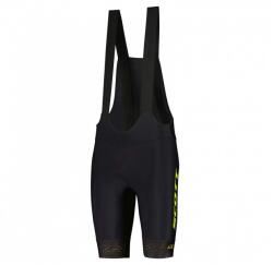 SCOTT Rövid kerékpáros nadrág kantárral - RC PRO +++ 2022 - fekete/sárga